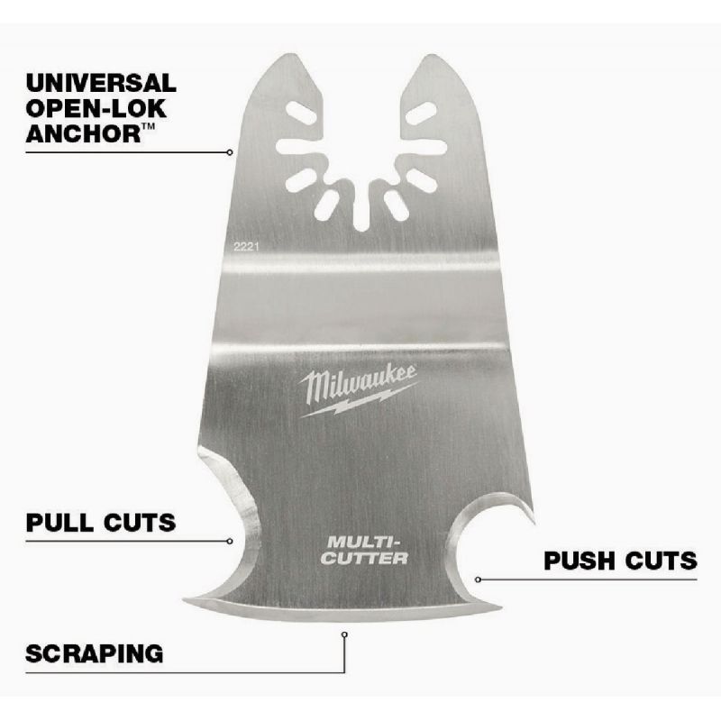 Milwaukee OPEN-LOK 3-In-1 Multi-Cutter Scraper Oscillating Blade