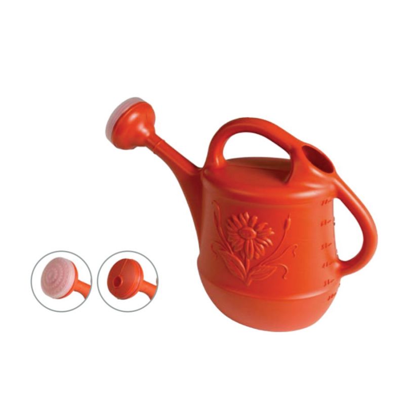 DCN 7400-51 Watering Can, 2 gal Can, Plastic, Red Red