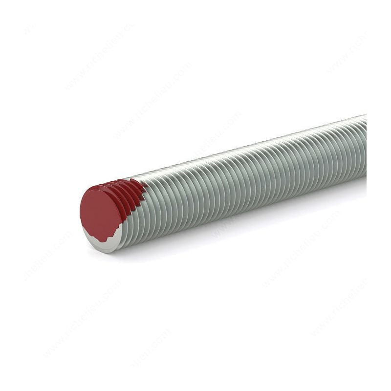 Reliable TRZ51672 Threaded Rod, 5/16-18 Thread, 72 in L, A Grade, Zinc, Red, Machine Thread (Pack of 5)