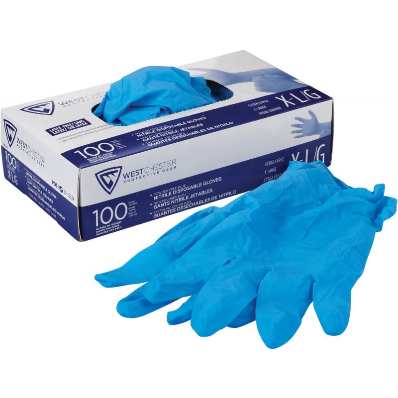 Buy West Chester Protective Gear Shield Disposable Glove Textured Fingertips Blue