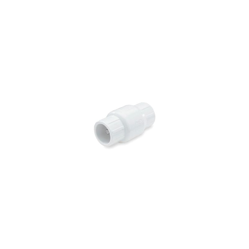 NDS 1011-20 Check Valve, 2 in, Slip Joint, 200 psi Pressure, PVC Body White