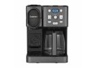 Cuisinart Coffee Center SS-16BKS 2-in-1 Coffeemaker, 12 Cups Capacity, 1200 W, Plastic, Black/Stainless Steel 12 Cups, Black/Stainless Steel