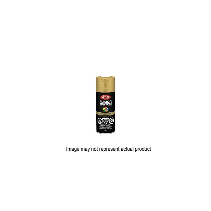 Krylon 427900007 Metallic Spray Paint, Metallic, Black, 12 oz, Can Black