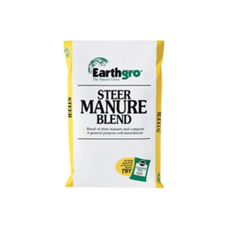 Earthgro 71751185 Steer Manure Blend, Solid, 1 cu-ft, Bag