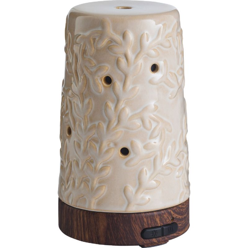 Candle Warmers Airome Ultra Sonic Essential Oil Diffuser 100 Ml, Ivory