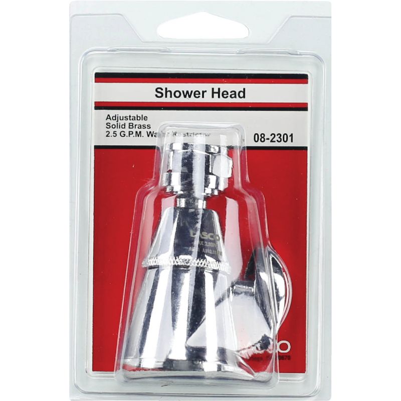 Lasco Adjustable 1-Spray Brass Fixed Showerhead