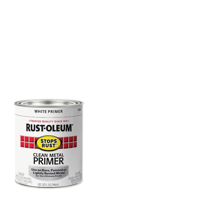 Rust-Oleum Stops Rust Clean Metal Primer White, 1 Qt.