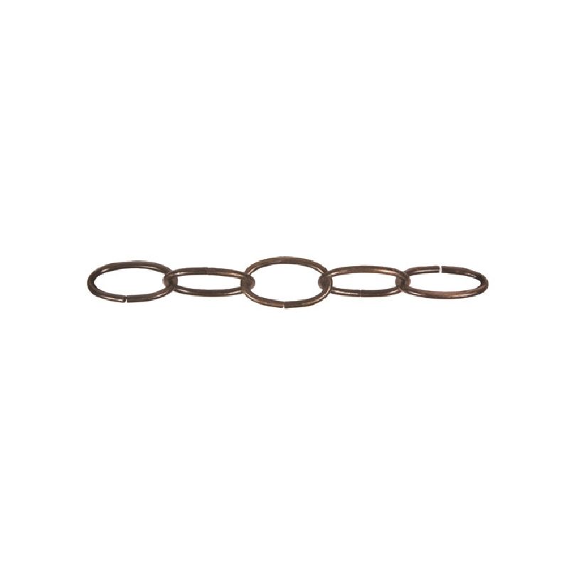 Ben-Mor 51081 Decorative Chain, #10, 50 ft L, 45 lb Working Load, Oval Link Black