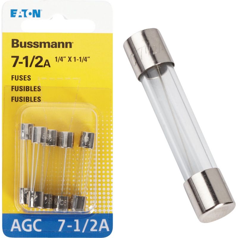 Bussmann Glass Tube Automotive Fuse Clear, 7-1/2