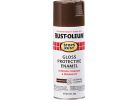 Rust-Oleum Stops Rust Protective Enamel Spray Paint 12 Oz., Leather Brown