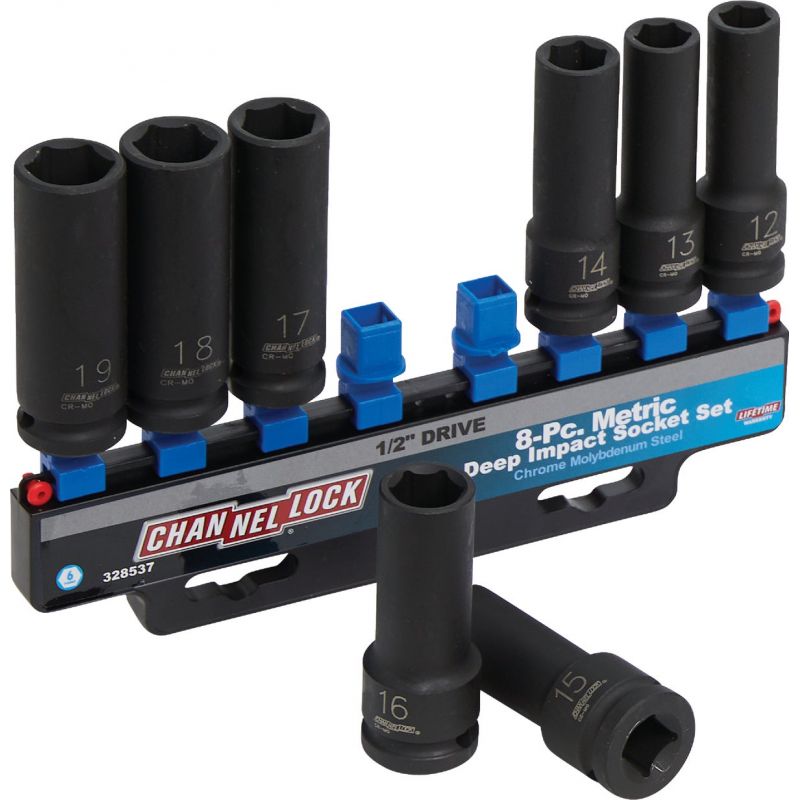 Channellock 8-Piece 1/2 In. Drive Deep Metric Impact Driver Set