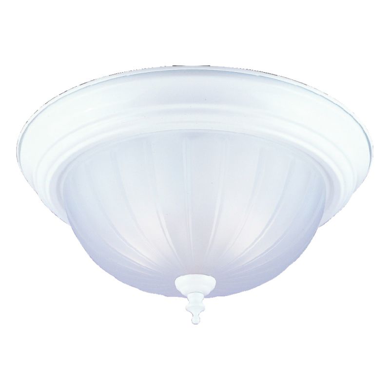 Boston Harbor F51WH02-1005-3L Two Light Flush Mount Ceiling Fixture, 120 V, 60 W, 2-Lamp, A19 or CFL Lamp