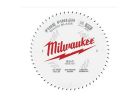 Milwaukee 48-40-1028 Circular Saw Blade, 10 in Dia, 5/8 in Arbor, 60-Teeth, Cobalt/Tungsten Carbide Cutting Edge