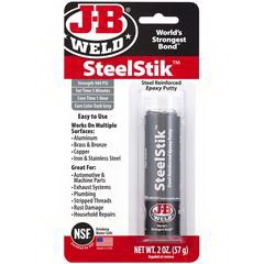 J-B Weld 8237F Epoxy Putty, Off-White, Solid, 2 oz