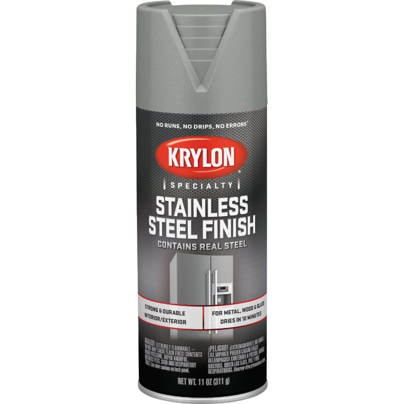 Krylon Stainless Steel Finish Appliance Spray Paint Stainless Steel, 11 Oz.