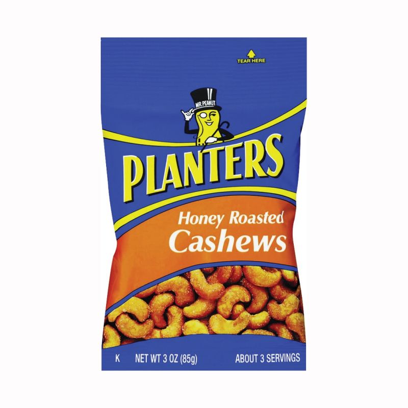 Planters 422700 Cashew, Honey Roasted, 3 oz, Bag