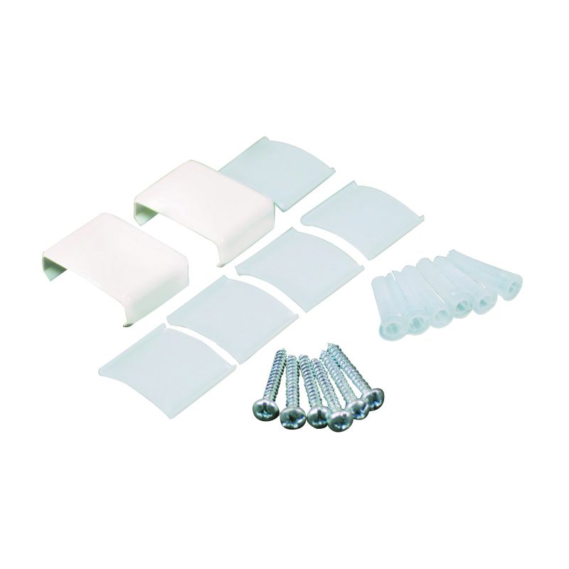 Wiremold NM910 Raceway Accessory Pack, Non-Metallic, Plastic, Ivory Ivory