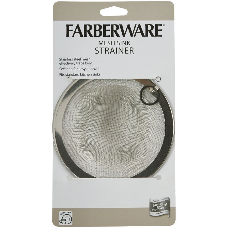 Farberware Mesh Stainless Steel Sink Strainer Silver