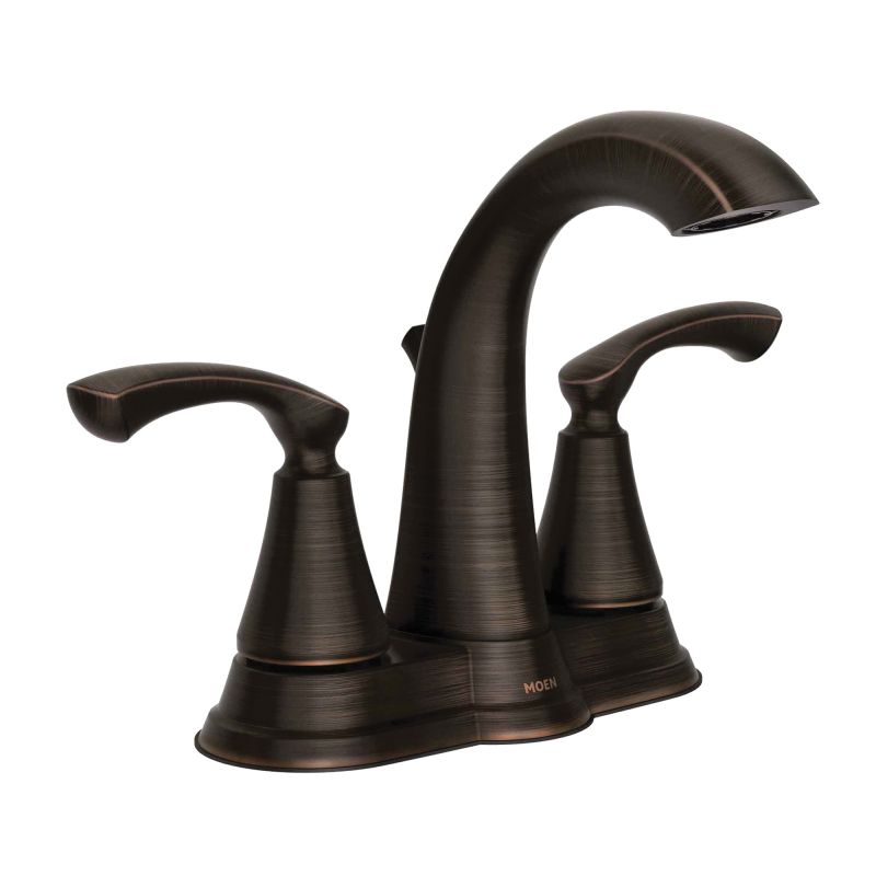 Moen Tiffin Series WS84876BRB Bathroom Faucet, 1.2 gpm, 2-Faucet Handle, Metal, Mediterranean Bronze, Lever Handle
