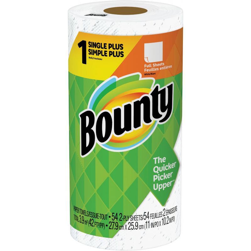 Bounty Single Plus Paper Towel White (Pack of 24)