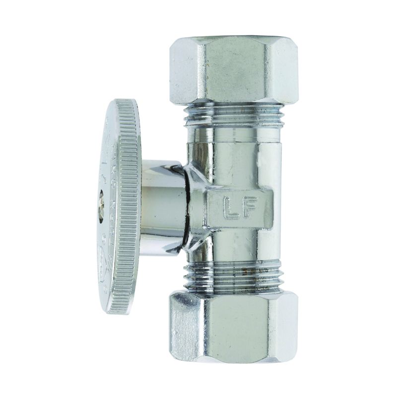Plumb Pak PP2042PCLF Shut-Off Valve, 5/8 x 7/16 in Connection, Compression