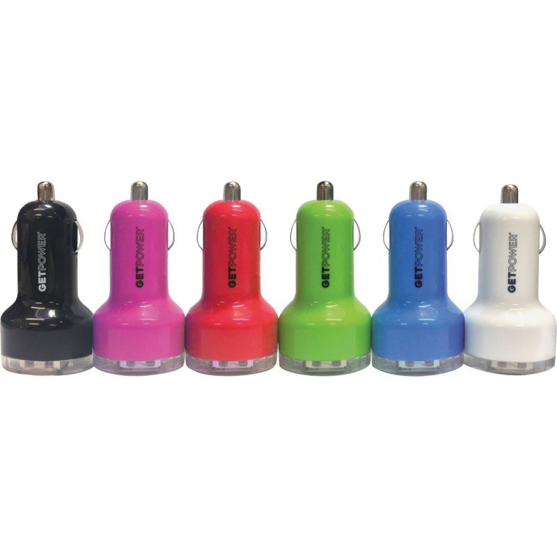 GetPower Dual USB Car Charger Assorted