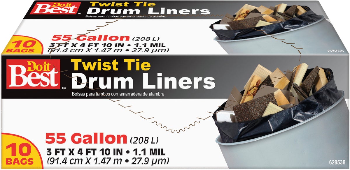 Buy Iron-Hold Drum Liner 55 Gal., Black