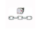 Campbell 014-3426 Proof Coil Chain, 1/4 in, 100 ft L, 30 Grade, Steel, Zinc