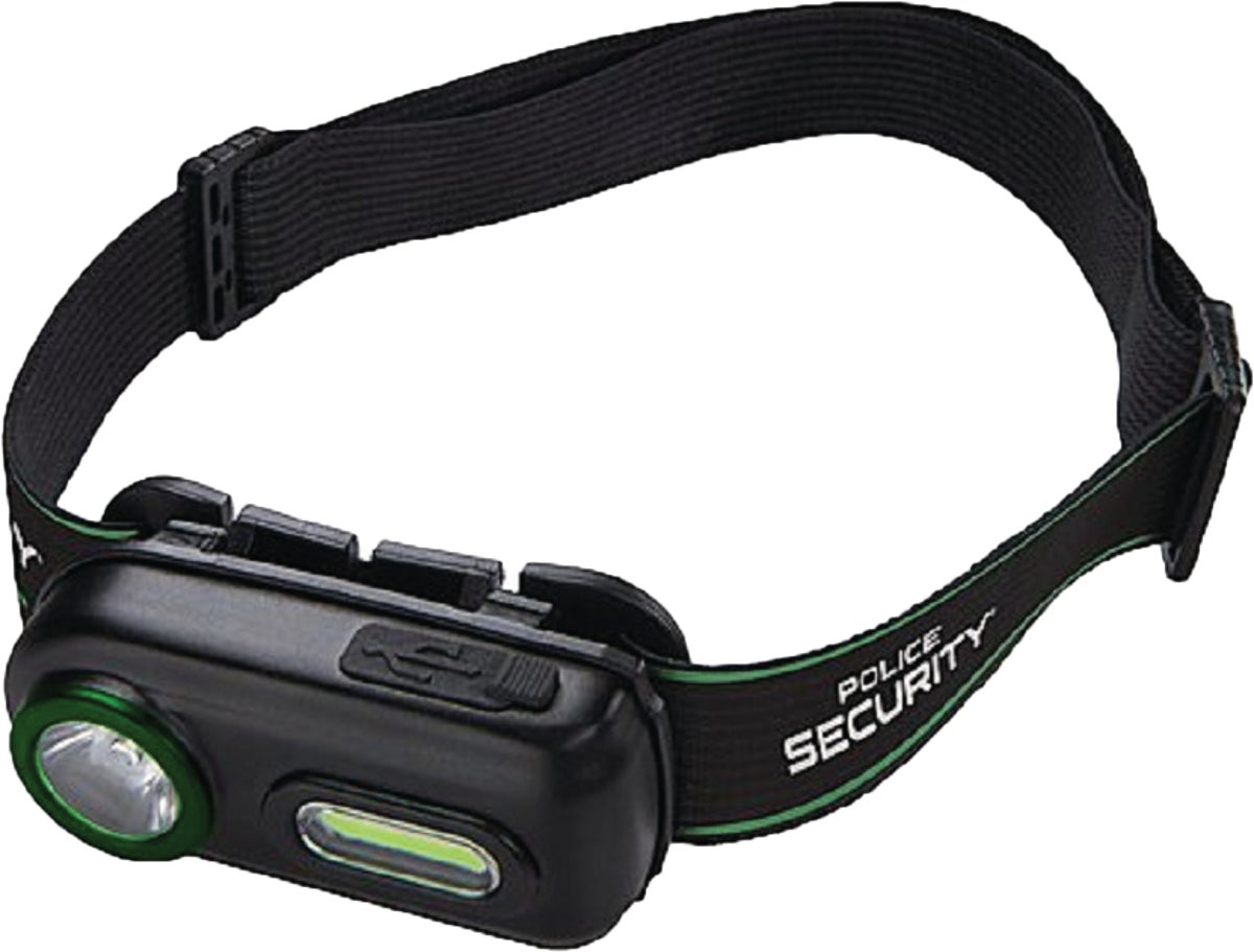 Police Security 850-Lumen LED Rechargeable Headlamp (Battery