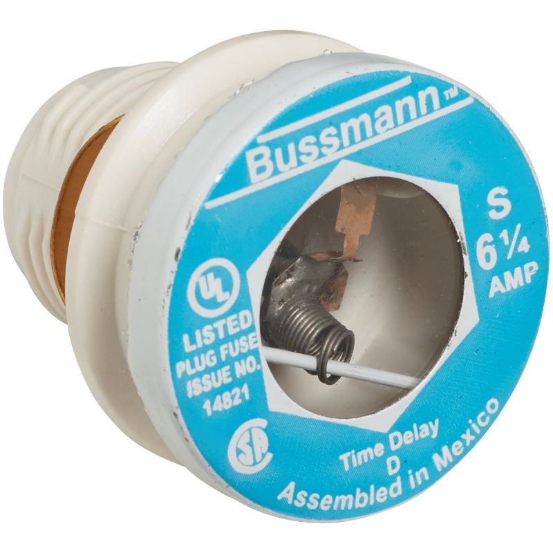 Bussmann S Plug Fuse 10kA, 6-1/4