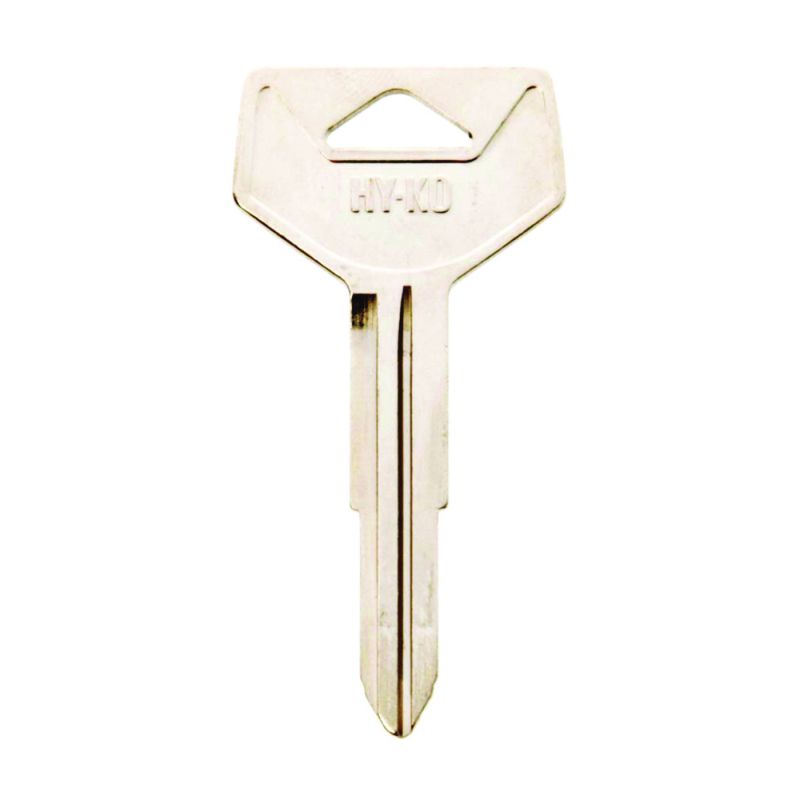 Hy-Ko 11010TR37 Automotive Key Blank, Brass, Nickel, For: Toyota Vehicle Locks