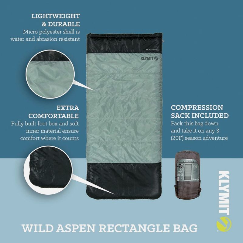 Klymit Wild Aspen 20 Sleeping Bag Green