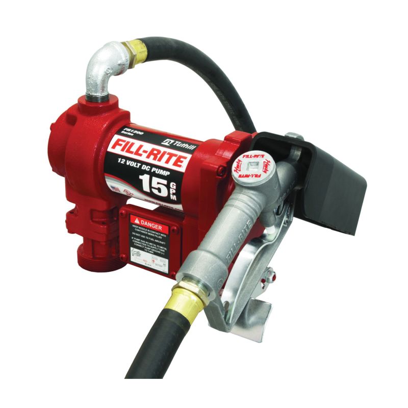 Fill-Rite FR1210G/FR1210C Fuel Transfer Pump, Motor: 1/4 hp, 12 VDC, 20 A, 30 min Duty Cycle, 3/4 in Outlet, 15 gpm
