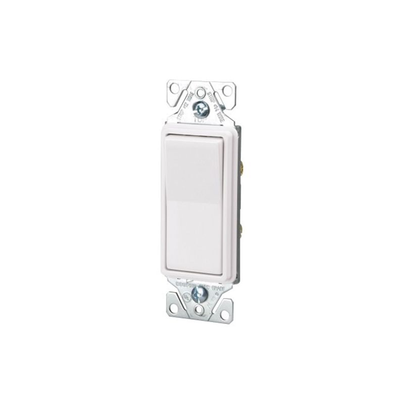 Eaton Wiring Devices 7521W-BOX Switch, 15 A, 120/277 V, Thermoplastic Housing Material, White White