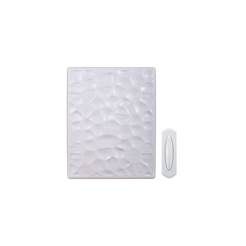 Heath Zenith SL-7400-03 Doorbell Kit, Wireless, 85 dB, White White