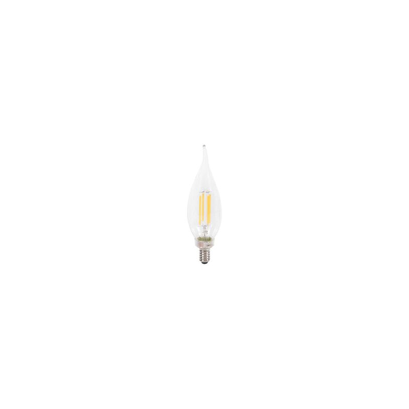 Sylvania Natural 41320 LED Bulb, B10 Lamp, 40 W Equivalent, E12 Candelabra Lamp Base, Dimmable, Clear