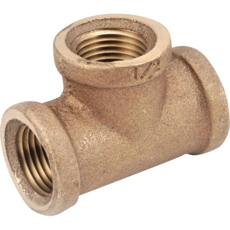 Anderson Metals Red Brass Threaded Tee 1/8&quot;