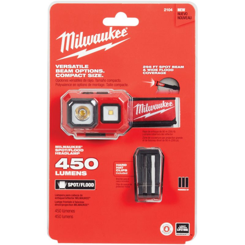 Milwaukee Water &amp; Dust Resistant Headlamp Red/ Black