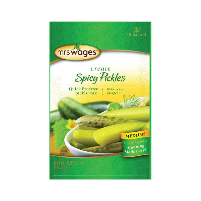 Mrs. Wages W658-J7425 Spicy Pickle Mix, 6.5 oz Pouch (Pack of 12)