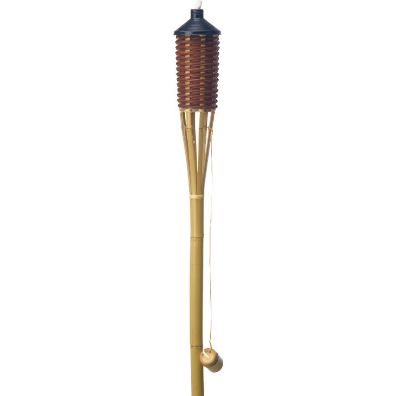 Outdoor Expressions Woven Bamboo Patio Torch Brown (Pack of 12)