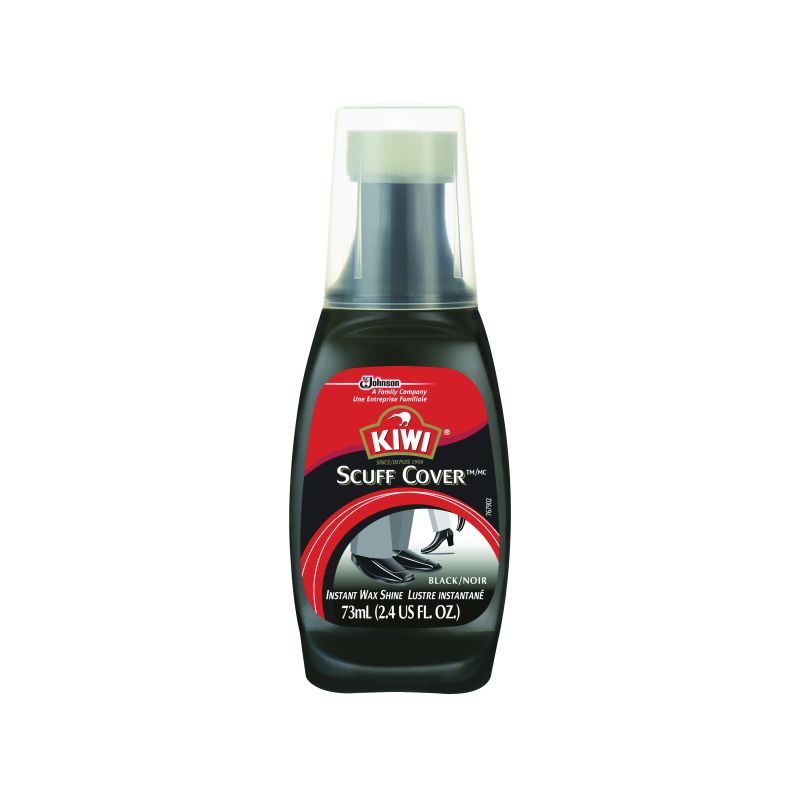 Kiwi 11661 Scuff Cover Liquid, Black, Liquid, 2.4 oz Bottle Black