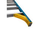 WERNER 6002 Step Ladder, 8 ft Max Reach H, 2-Step, 250 lb, Type I Duty Rating, 3 in D Step, Fiberglass, Blue Blue