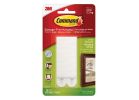 Command 17206C Large Picture Hanging Strip, 4 lb, Foam, White White