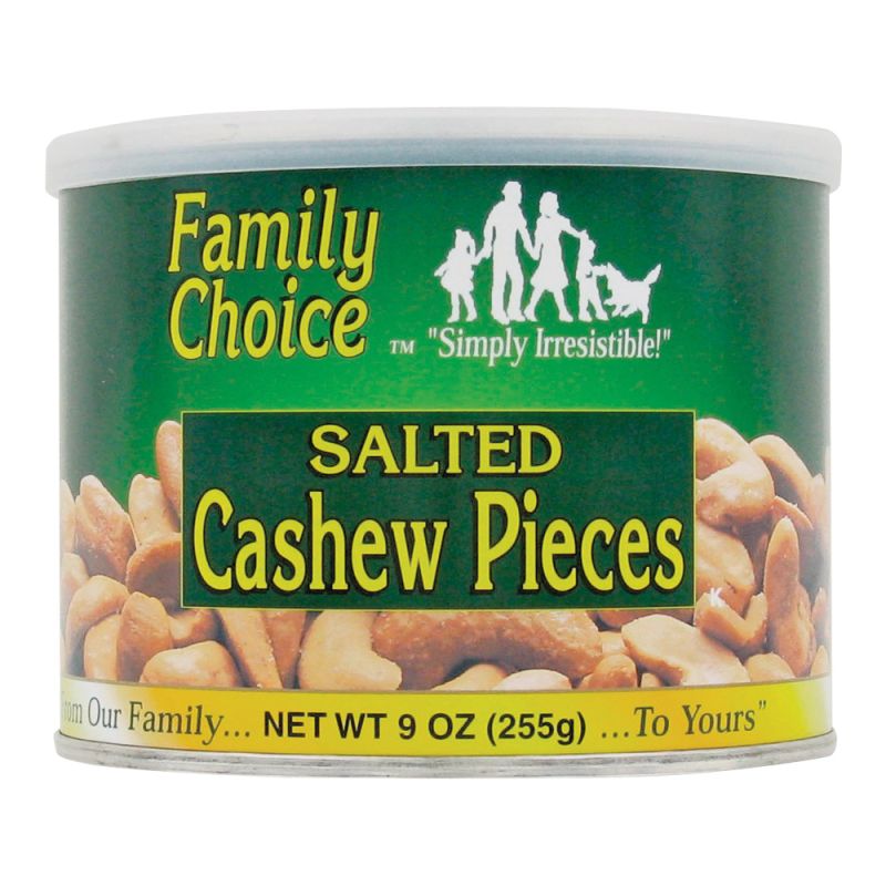 Family Choice 808 Cashew Piece, 9 oz Can (Pack of 12)