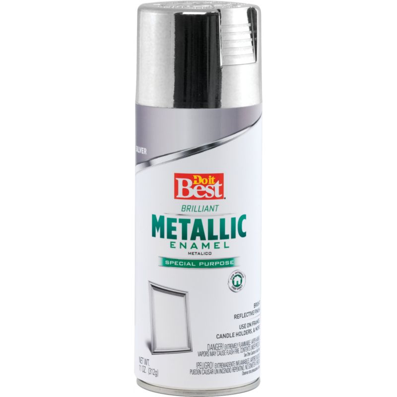 Do it Best Metallic Enamel Spray Paint Silver, 11 Oz.