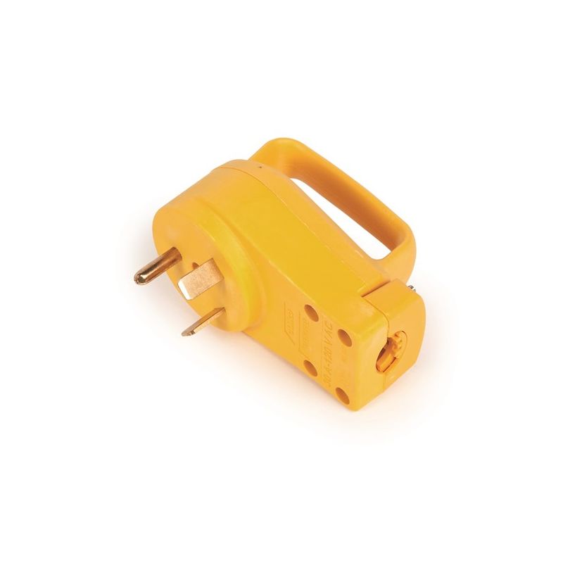 Camco USA 55245 Plug, 30 A, 125 V, Male, Yellow Jacket