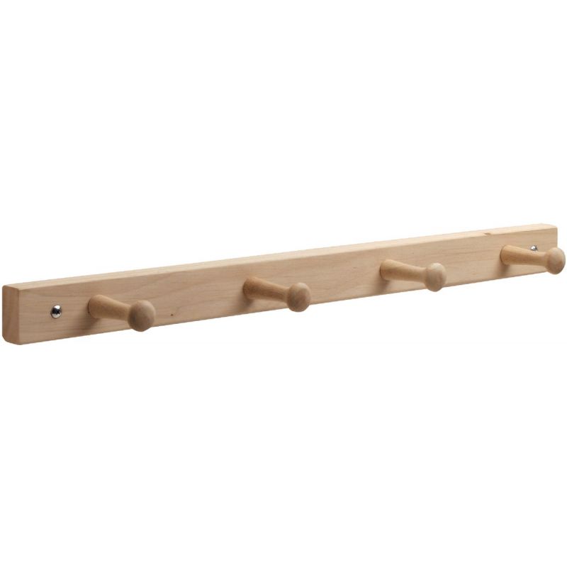 Interdesign Wood Peg Rack Natural