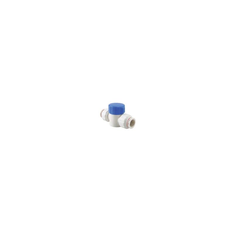 Plumb Eeze eezey-Connect Series PEEC-SVS0501 Straight Supply Valve, 1/2 x 1/8 in Connection, Push-Fit, 250 psi Pressure Blue/White