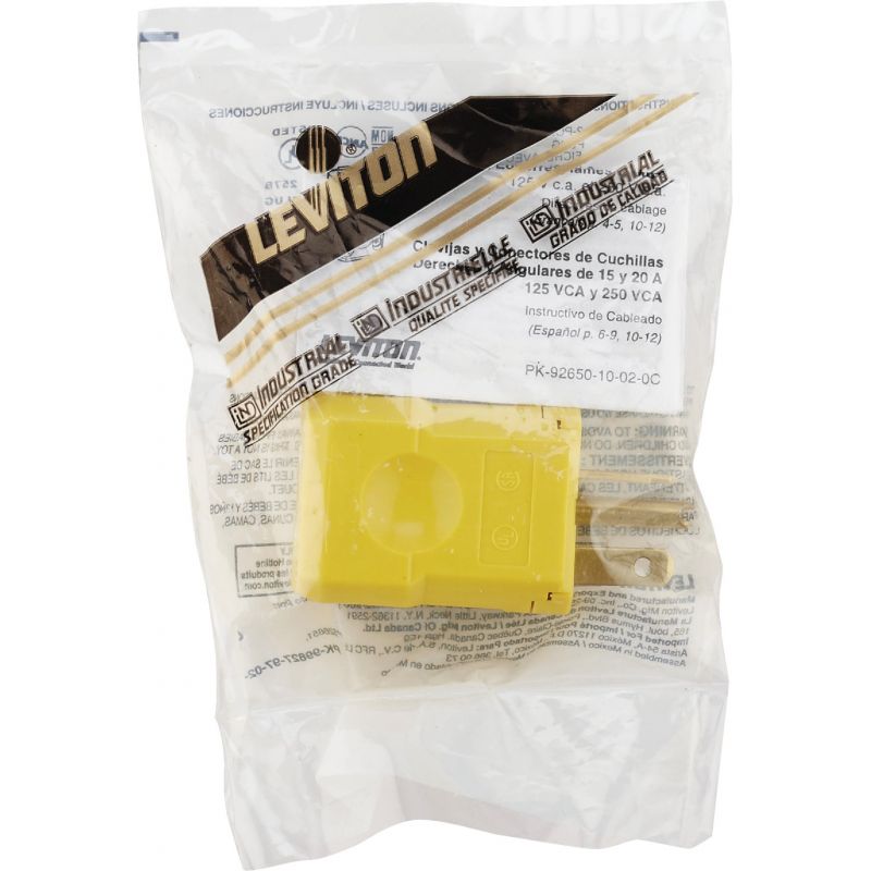 Leviton Python Cord Plug Yellow, 20