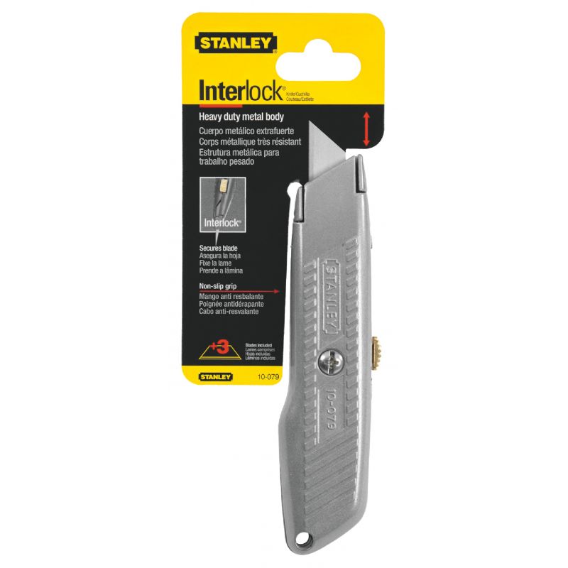 Stanley Interlock Retractable Utility Knife Gray